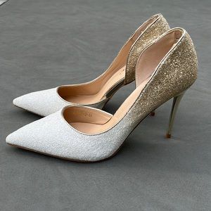 Big tree beautiful sparkle special event heels in great condition